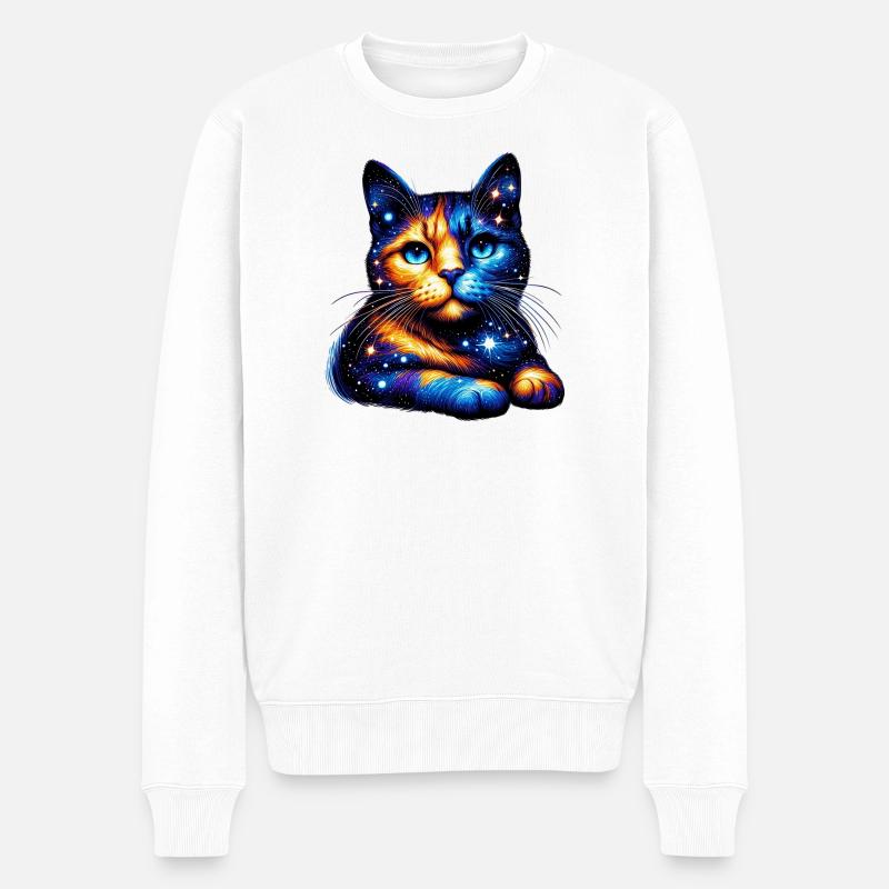 Chat - Pull Premium bio Homme - blanc