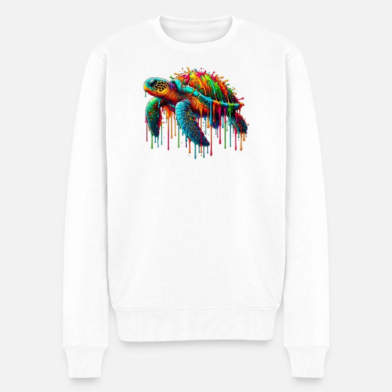 Tortue - Pull Premium bio Homme - blanc