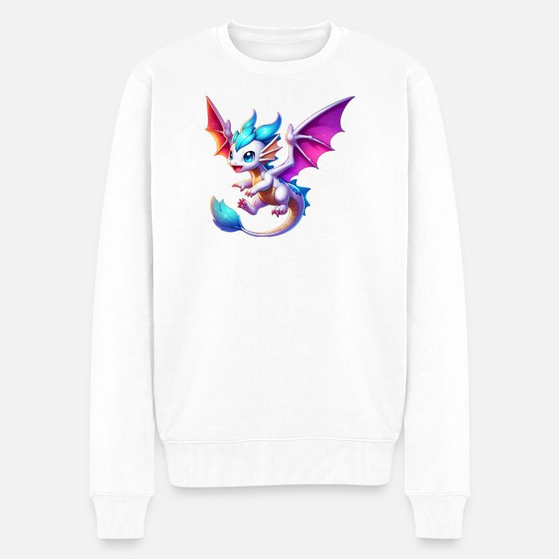 Dragon - Pull Premium bio Homme - blanc