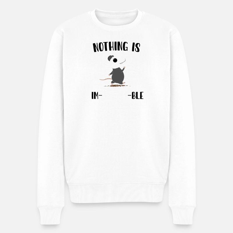 Rien n’est impossible - Pull Premium bio Homme - blanc