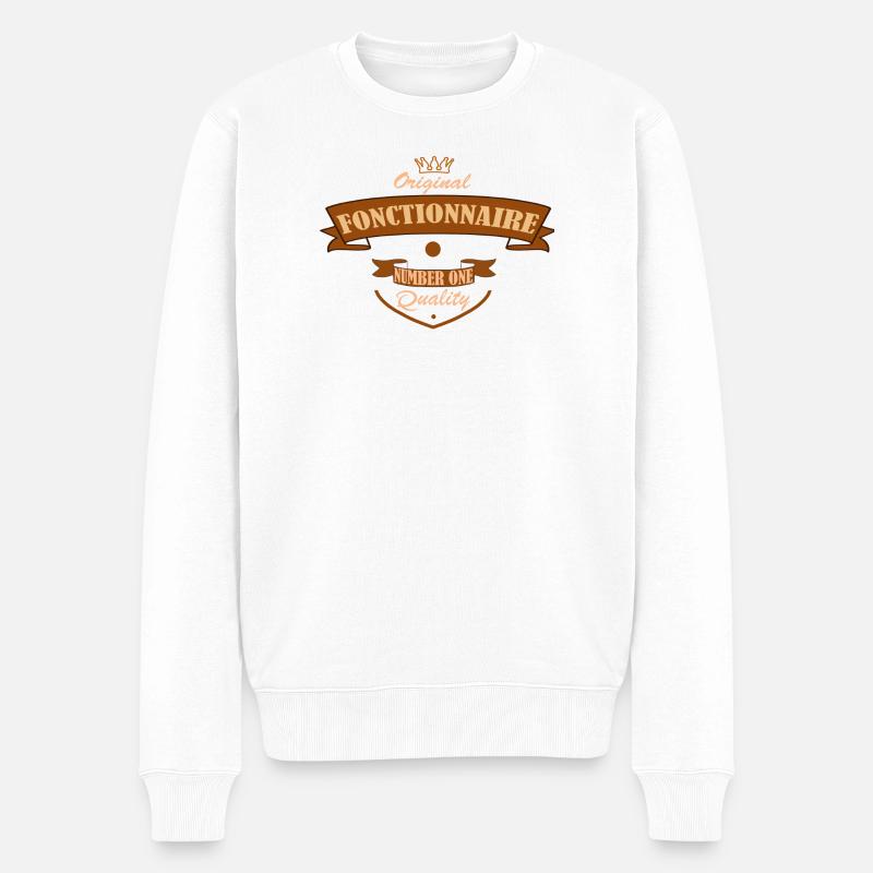 Fonctionnaire - Pull Premium bio Homme - blanc
