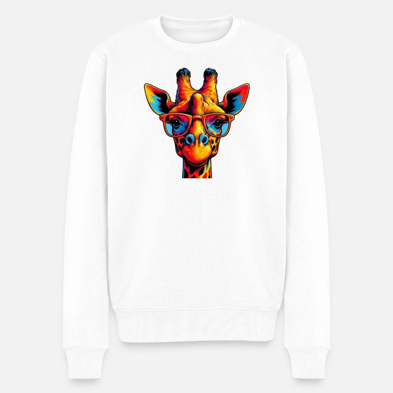 Girafe - Pull Premium bio Homme - blanc