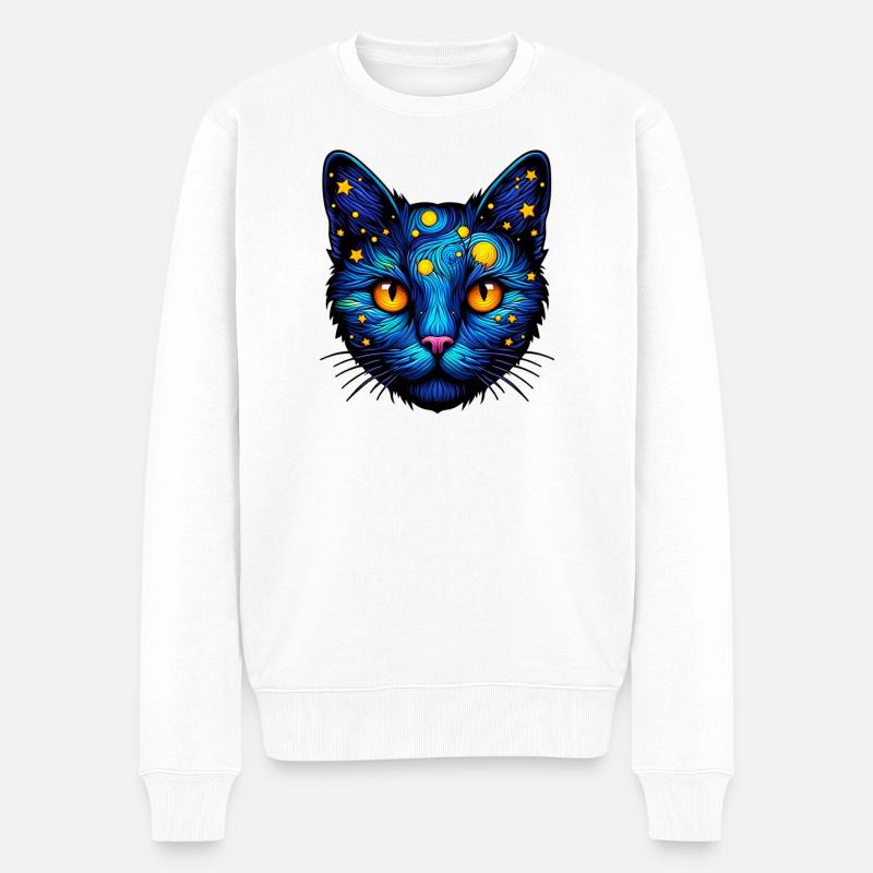 Chat - Pull Premium bio Homme - blanc