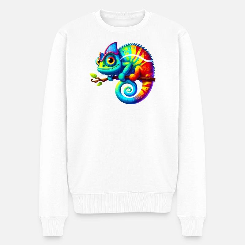 Caméléon - Pull Premium bio Homme - blanc