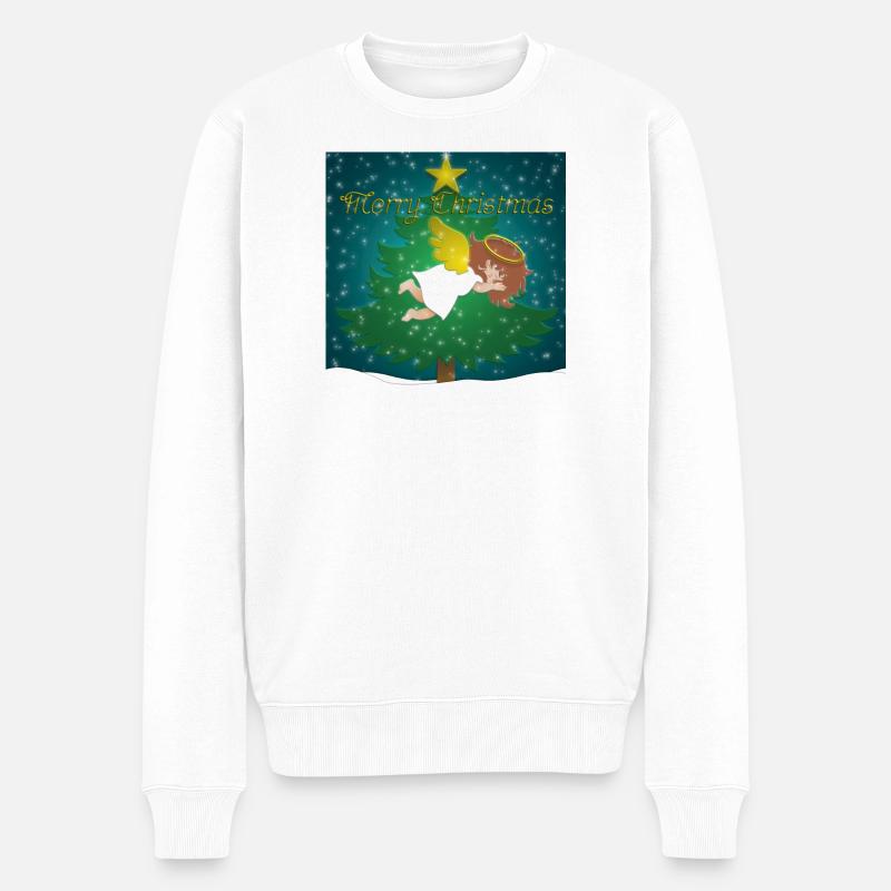 L’ange endormi - Pull Premium bio Homme - blanc