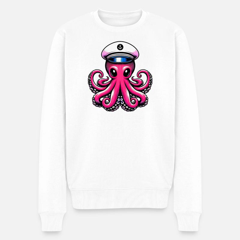 Pieuvre - Pull Premium bio Homme - blanc