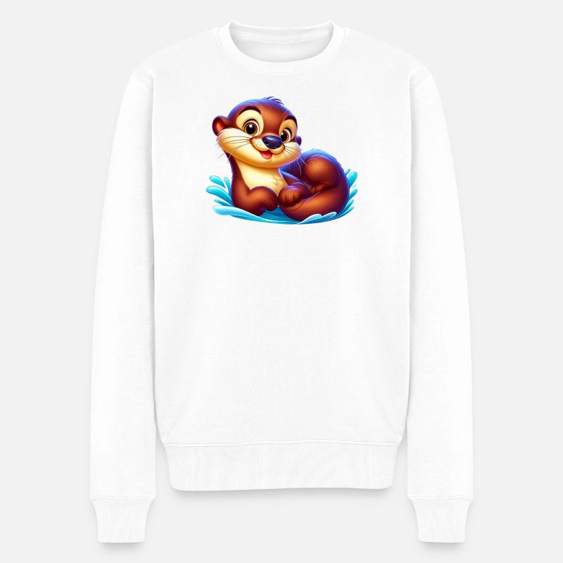 Loutre - Pull Premium bio Homme - blanc