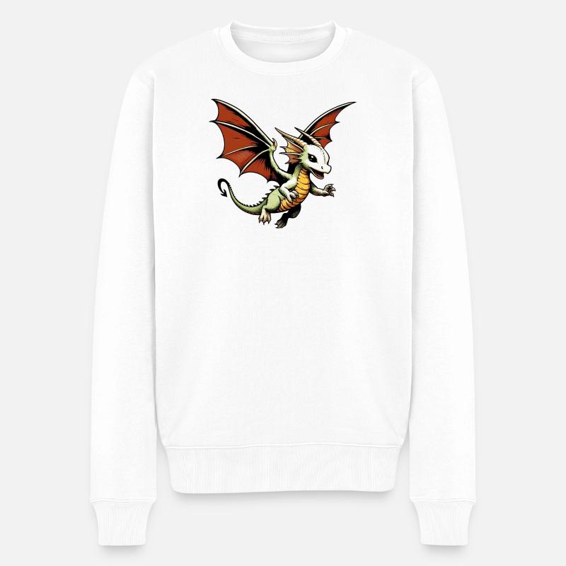 Dragon - Pull Premium bio Homme - blanc