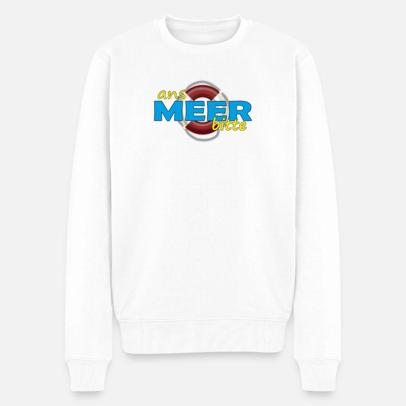 À LA MER S’IL VOUS PLAÎT - Pull Premium bio Homme - blanc