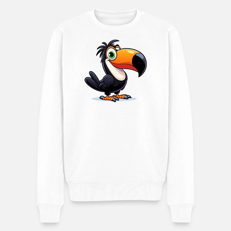 Toucan - Pull Premium bio Homme - blanc