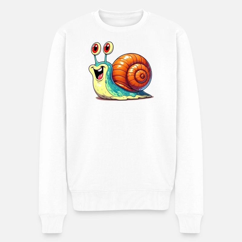 Escargot - Pull Premium bio Homme - blanc