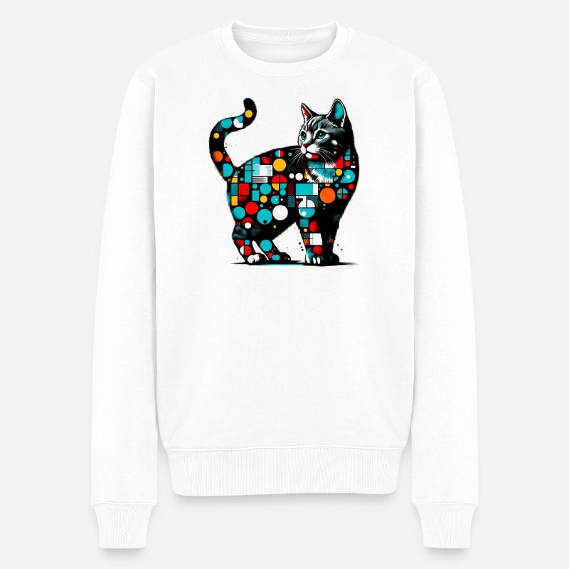 Chat - Pull Premium bio Homme - blanc