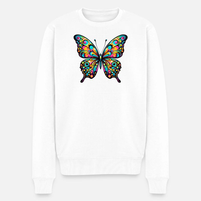 Papillon - Pull Premium bio Homme - blanc