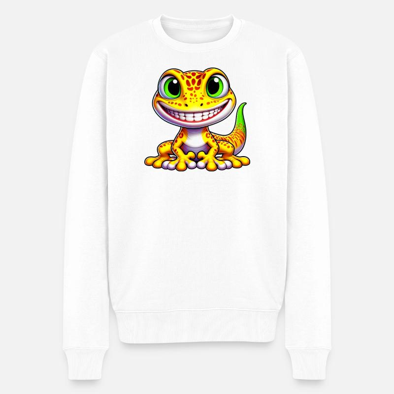 Gecko - Pull Premium bio Homme - blanc