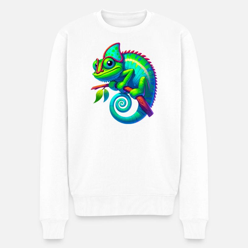 Caméléon - Pull Premium bio Homme - blanc