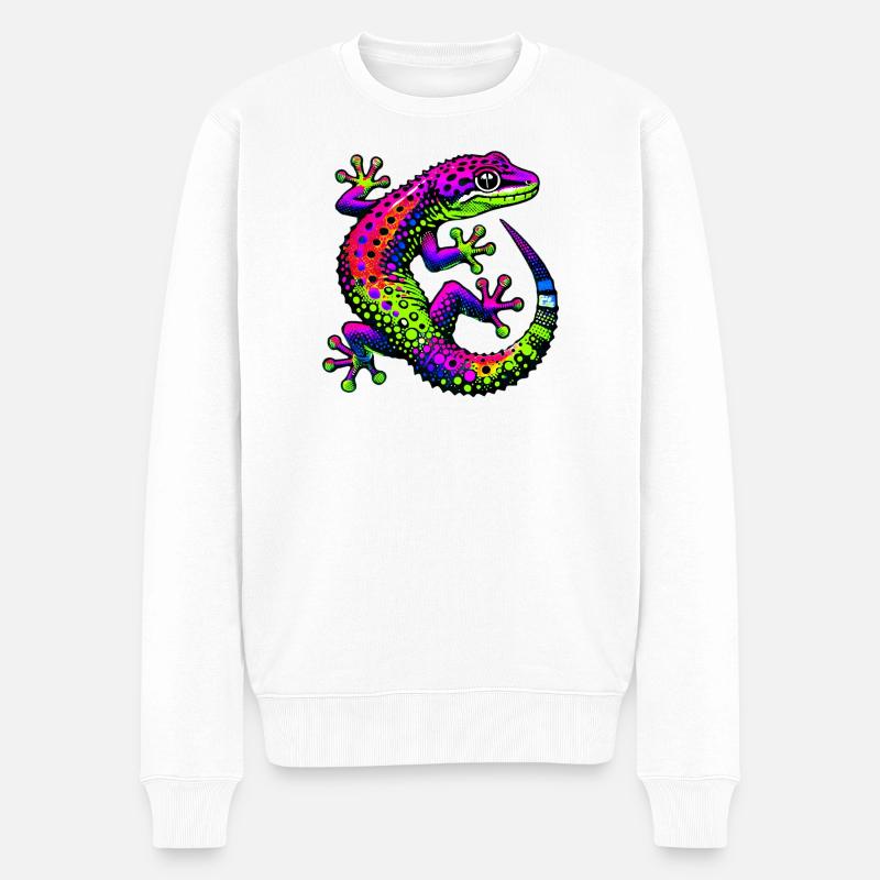 Gecko - Pull Premium bio Homme - blanc