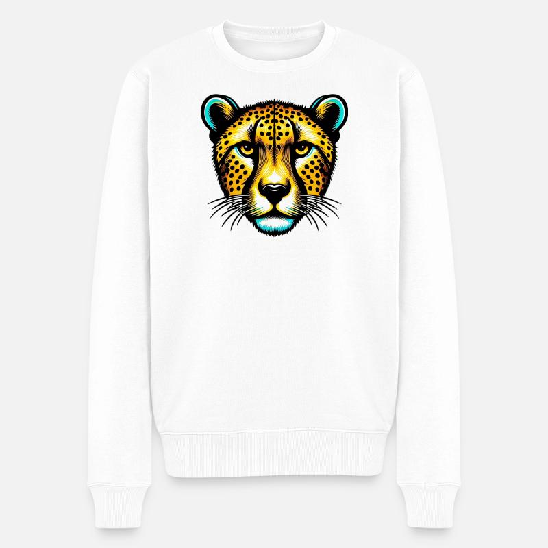 Guépard - Pull Premium bio Homme - blanc