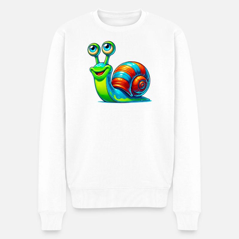 Escargot - Pull Premium bio Homme - blanc
