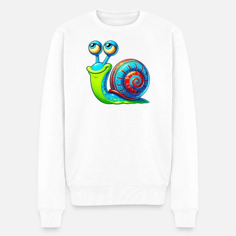 Escargot - Pull Premium bio Homme - blanc