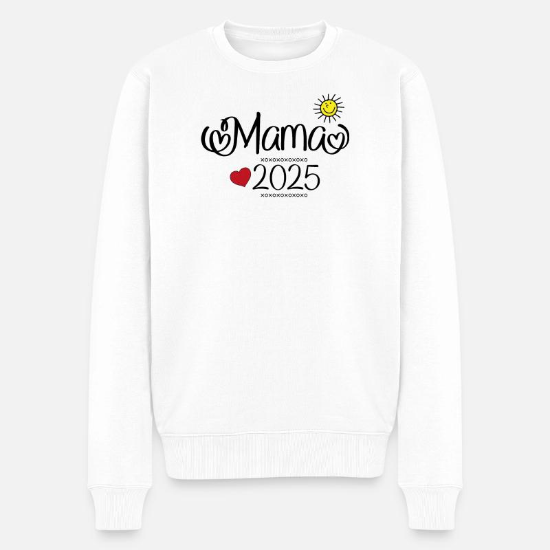 Maman 2025 - Pull Premium bio Homme - blanc