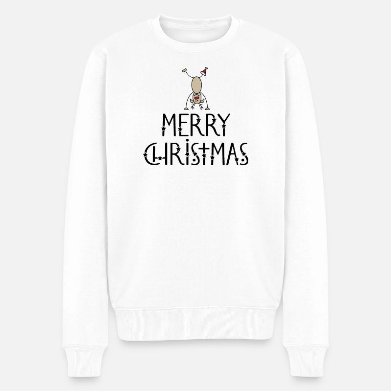 Noël drôle - Pull Premium bio Homme - blanc