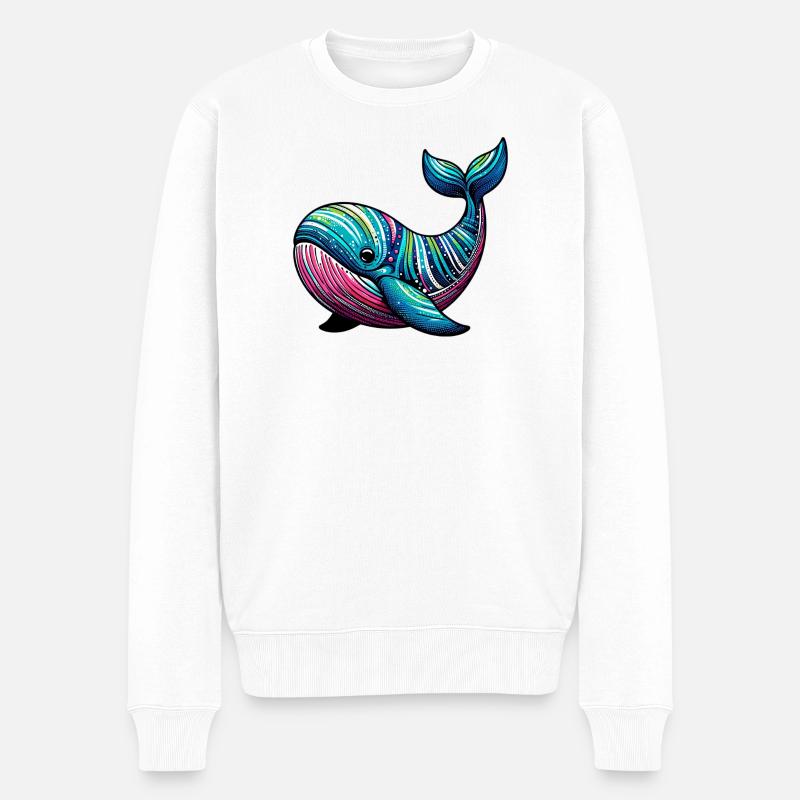 Baleine - Pull Premium bio Homme - blanc