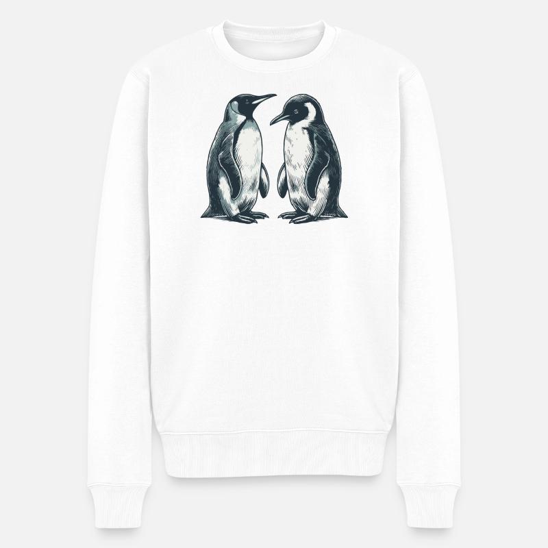 Pingouins - Pull Premium bio Homme - blanc
