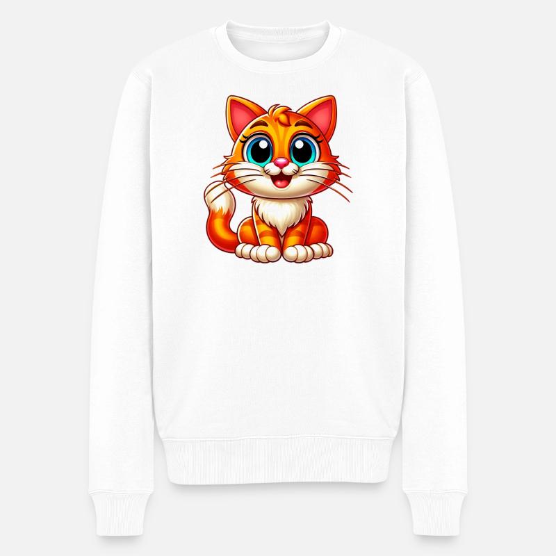 Chat - Pull Premium bio Homme - blanc