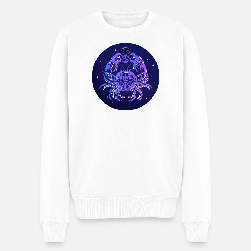 Créativité étoilée du cancer - Pull Premium bio Homme - blanc