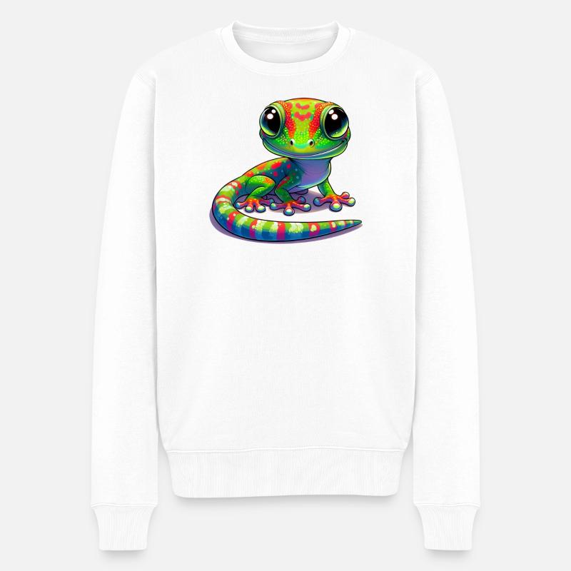 Gecko - Pull Premium bio Homme - blanc