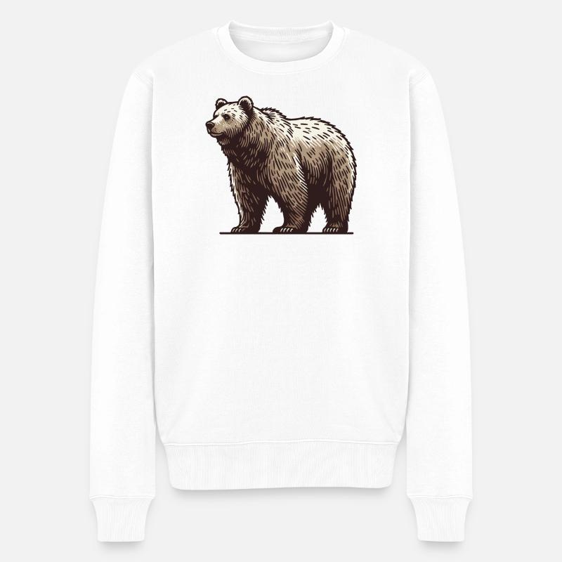 Grizzly - Pull Premium bio Homme - blanc