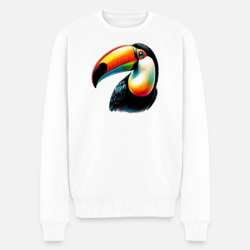 Toucan - Pull Premium bio Homme - blanc