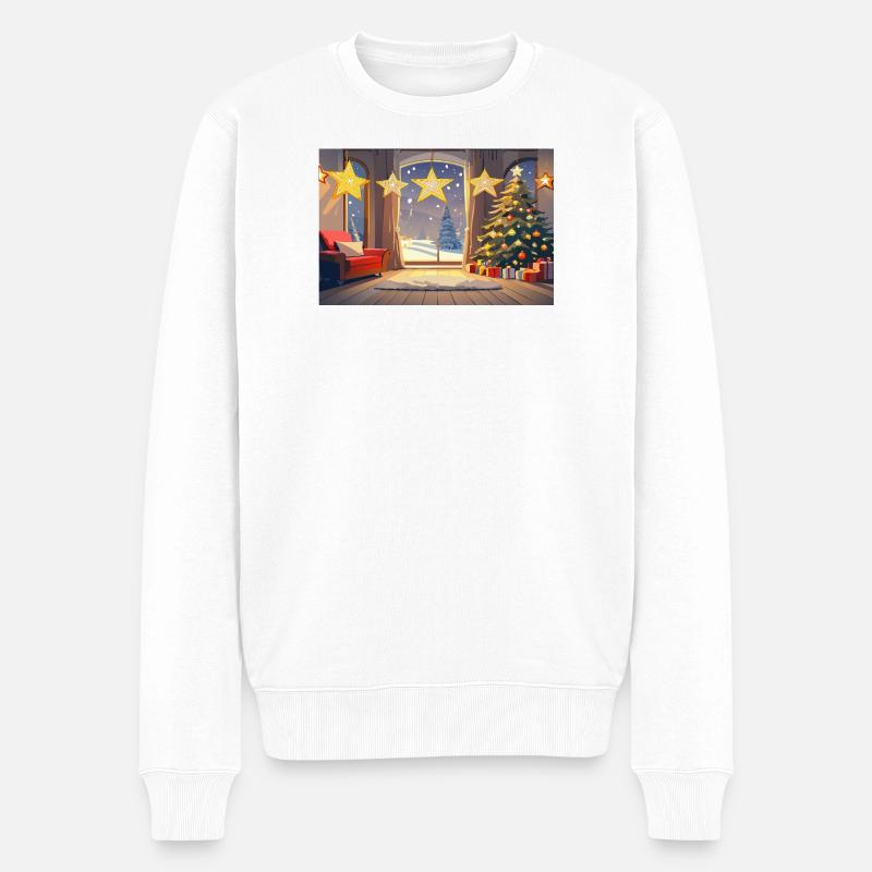 Christmas Eve - Männer Premium Bio Pullover - Weiß