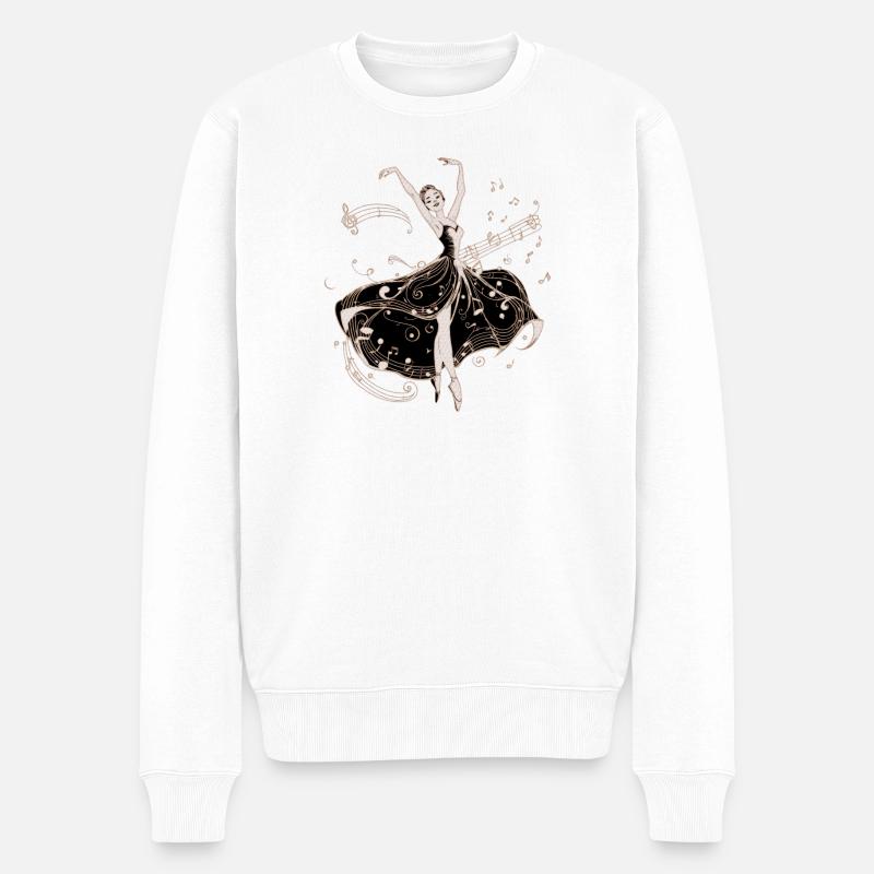 La danseuse de la nuit. - Pull Premium bio Homme - blanc