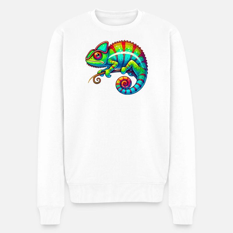 Caméléon - Pull Premium bio Homme - blanc