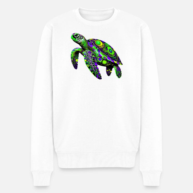 Tortue - Pull Premium bio Homme - blanc