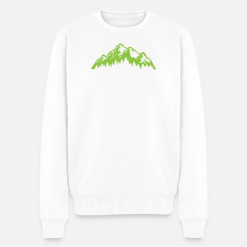 Trailrunning - Männer Premium Bio Pullover - Weiß