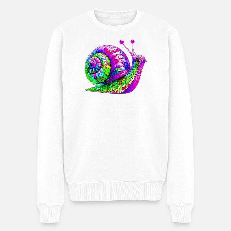 Escargot - Pull Premium bio Homme - blanc