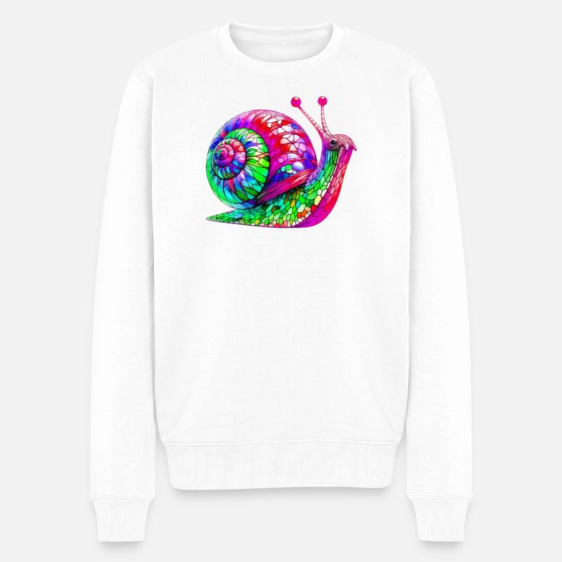 Escargot - Pull Premium bio Homme - blanc
