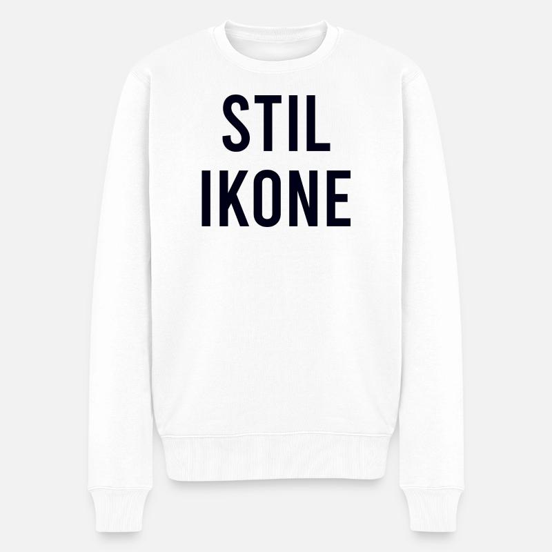 ICÔNE DE STYLE - Pull Premium bio Homme - blanc