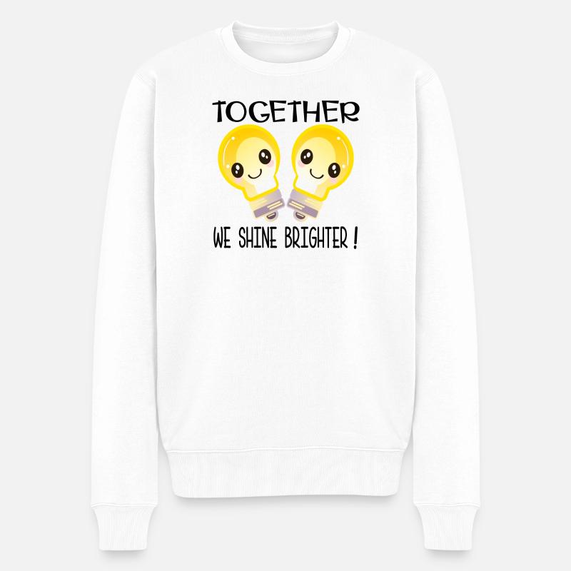 RÉUSSIR ENSEMBLE - Pull Premium bio Homme - blanc