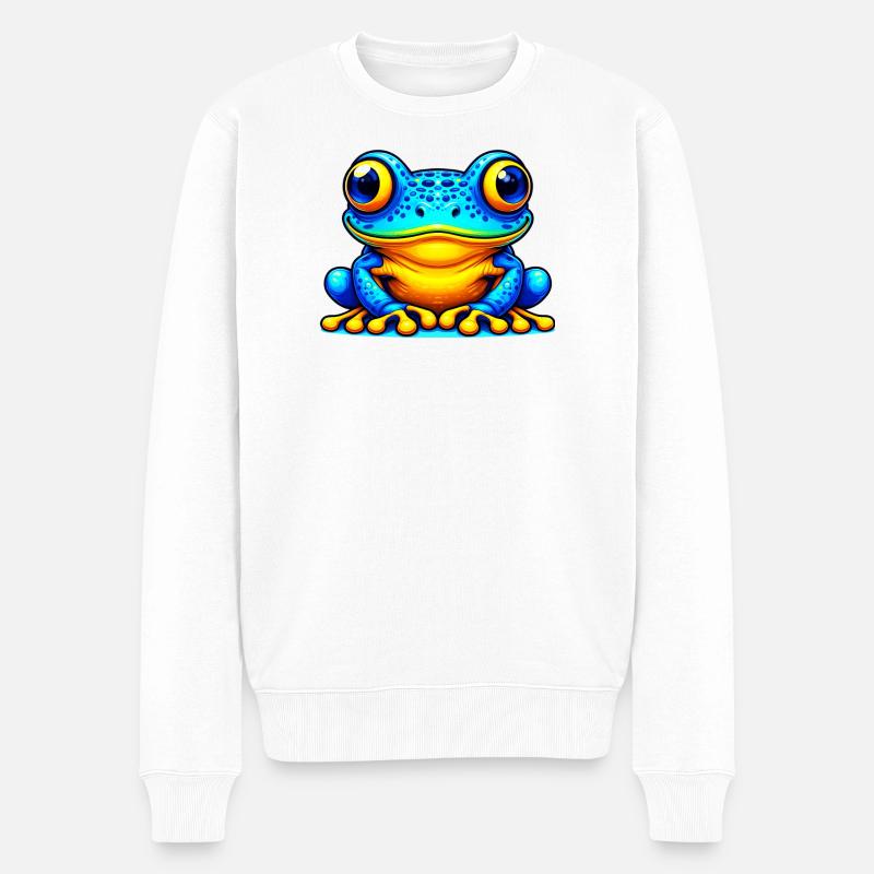 Grenouille - Pull Premium bio Homme - blanc