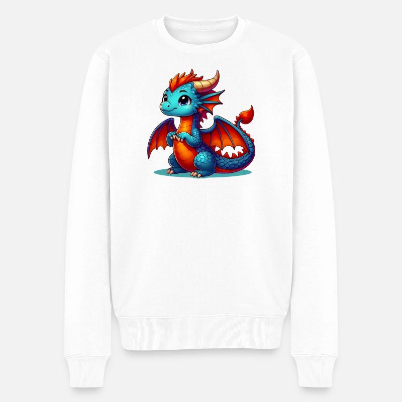 Dragon - Pull Premium bio Homme - blanc
