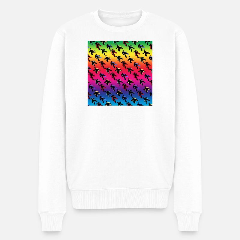 Tänzer - Männer Premium Bio Pullover - Weiß