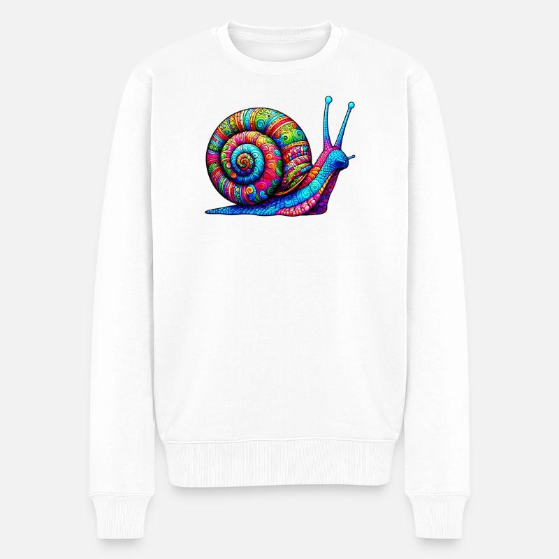 Escargot - Pull Premium bio Homme - blanc