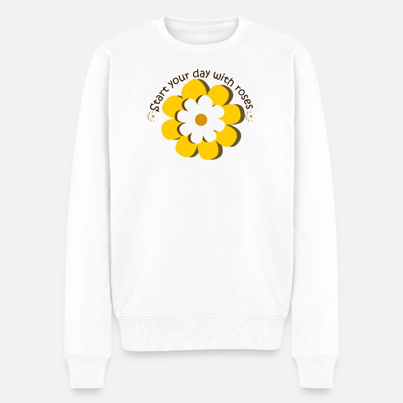 Journée des fleurs - Pull Premium bio Homme - blanc