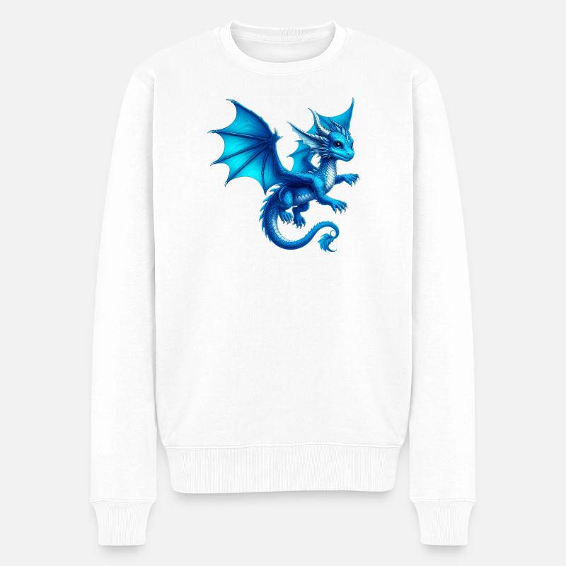 Dragon - Pull Premium bio Homme - blanc