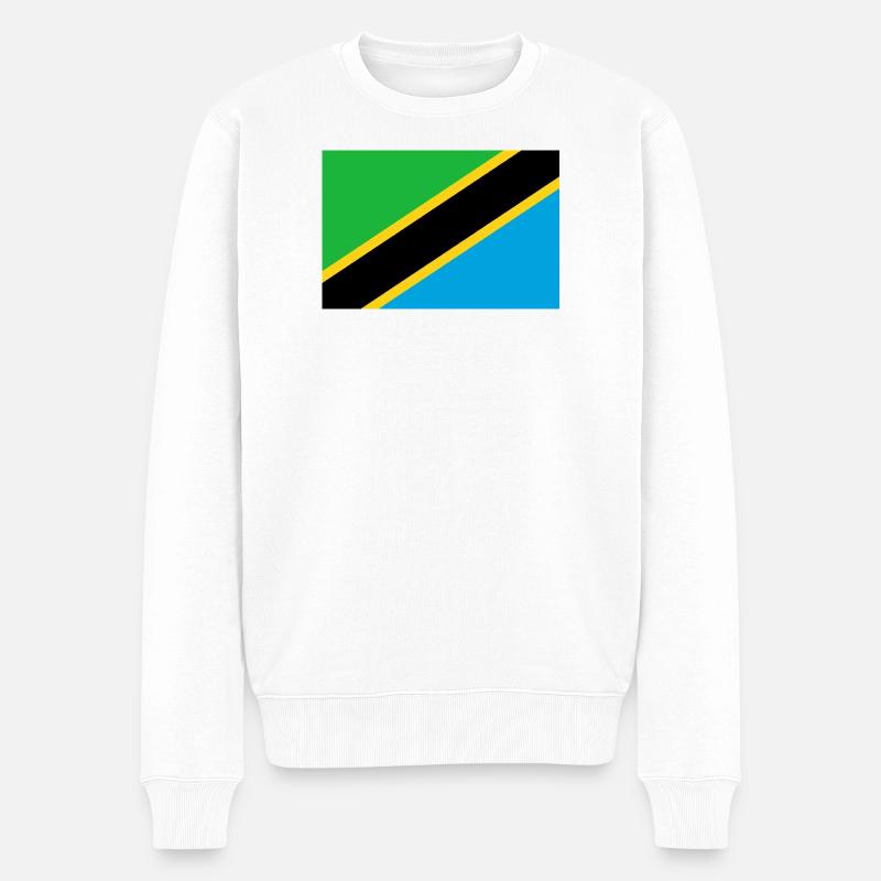 Tanzanie - Pull Premium bio Homme - blanc