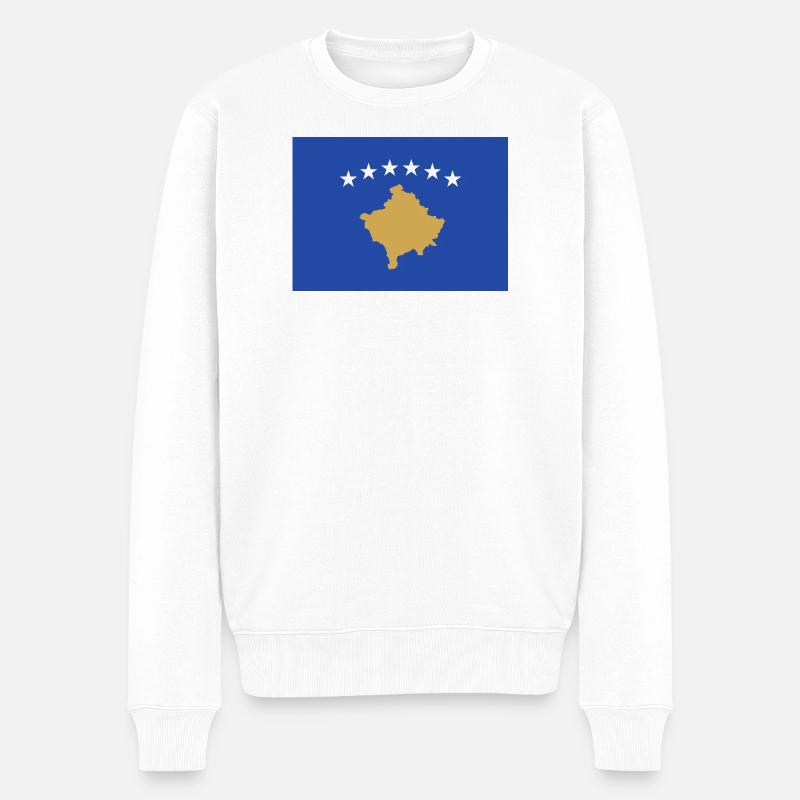 Kosovo - Pull Premium bio Homme - blanc