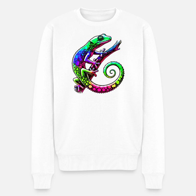 Gecko - Pull Premium bio Homme - blanc